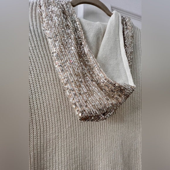 INC International Concepts Gold Sequin Sweatshirt NWT Size Small - Picture 5 of 11